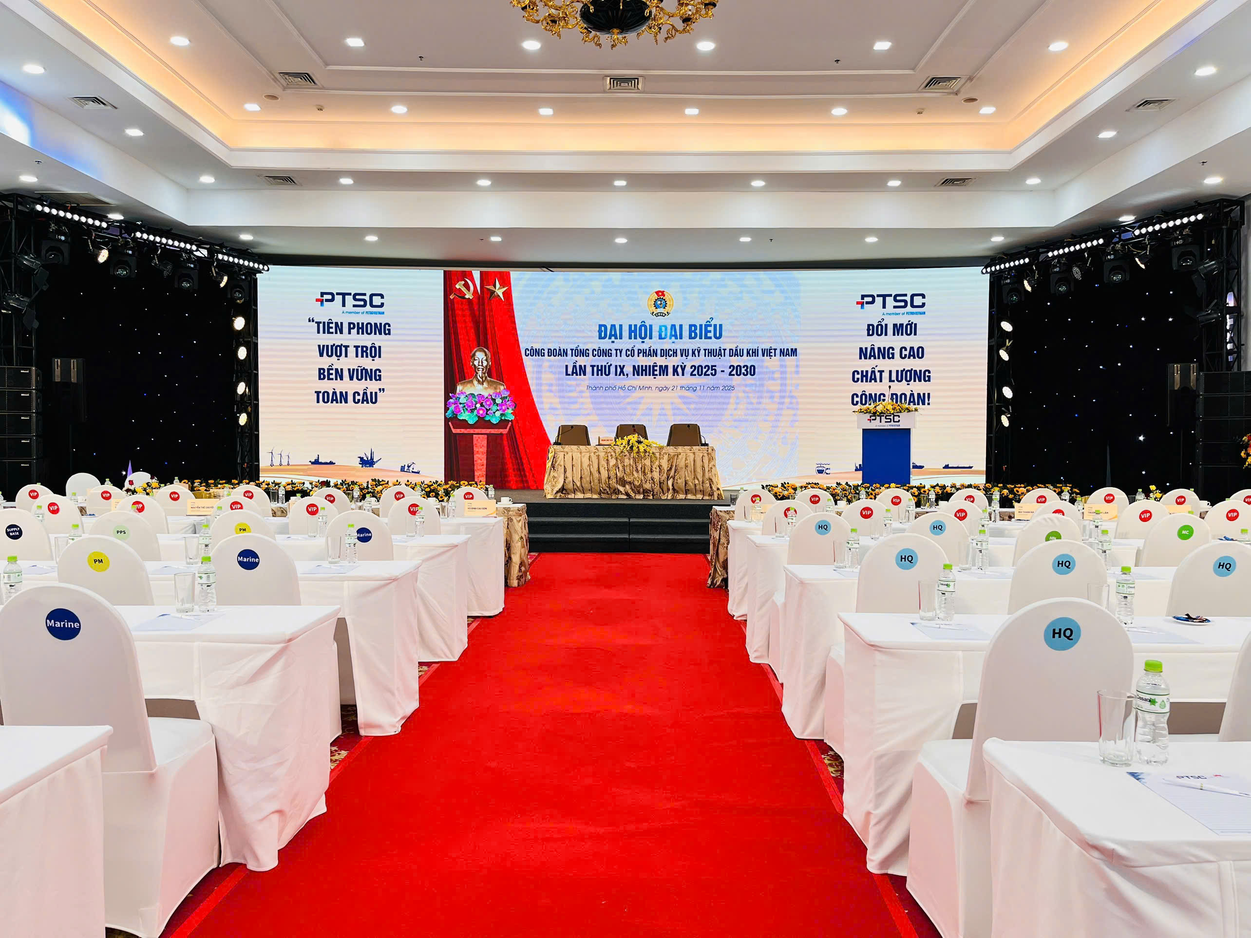 ĐẠI HỘI CÔNG ĐOÀN TỔNG CÔNG TY PTSC – DẤU ẤN CHUYÊN NGHIỆP TẠI KHÁCH SẠN DẦU KHÍ PTSC